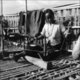 Bangladesh: A Chakma woman weaving cloth, c.1947